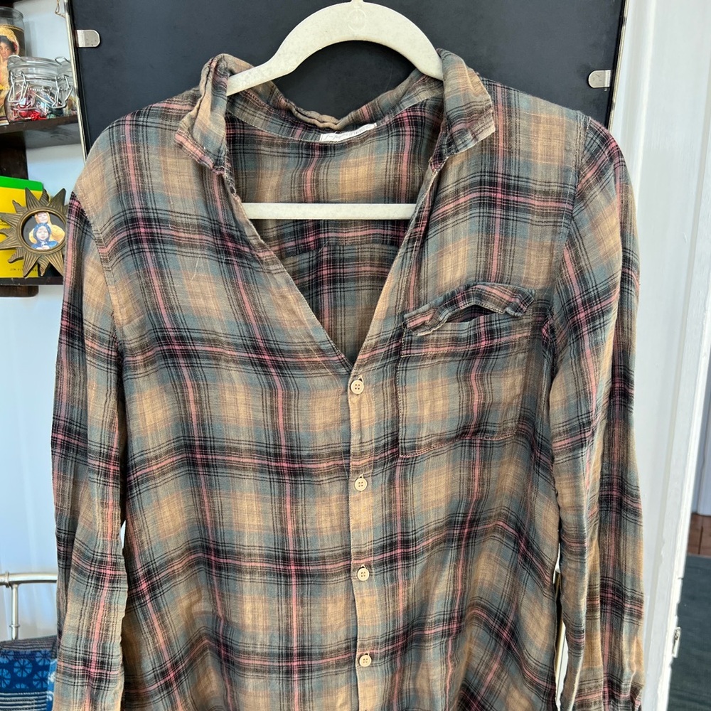 Cotton-Linen Free People Flannel